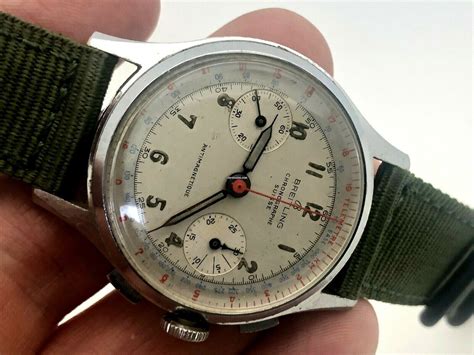 breitling military watch vintage